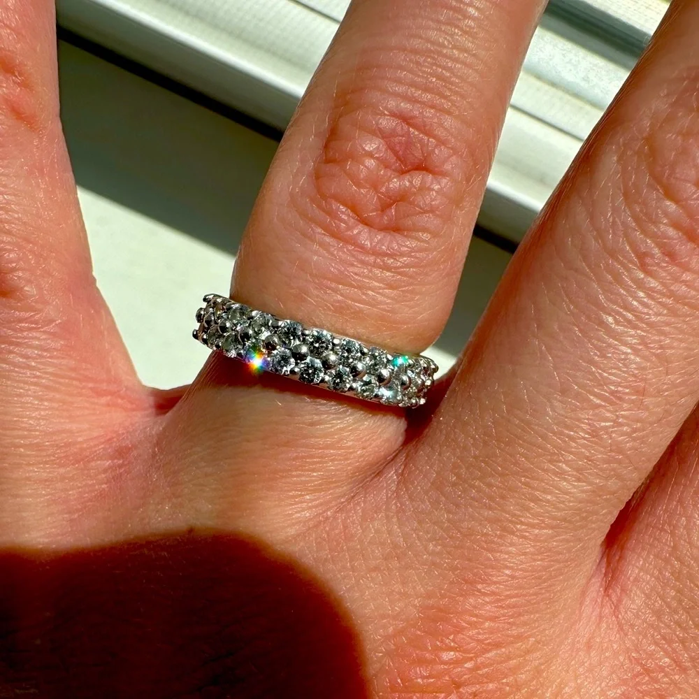 Women’s 1.05 ct Platinum wedding band - size 4.75